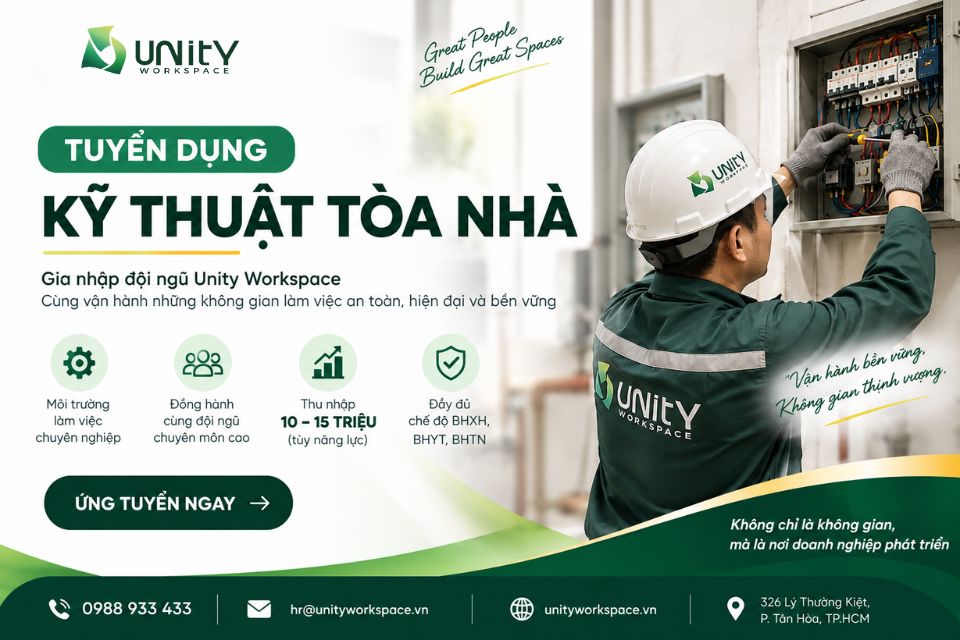 Tuyển Dụng Nhân Viên Kỹ Thuật Tòa Nhà